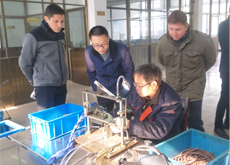 The engineering manager  came to visited Nantong Kuyud-Mol New Material Co., Ltd.