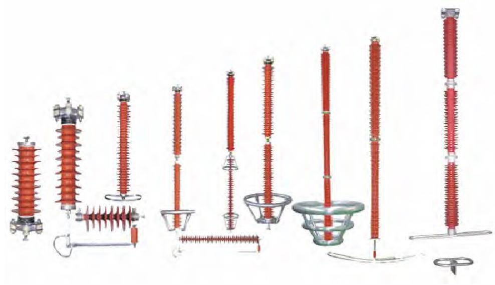 Polymer housed metal oxide arrester for transmission lines